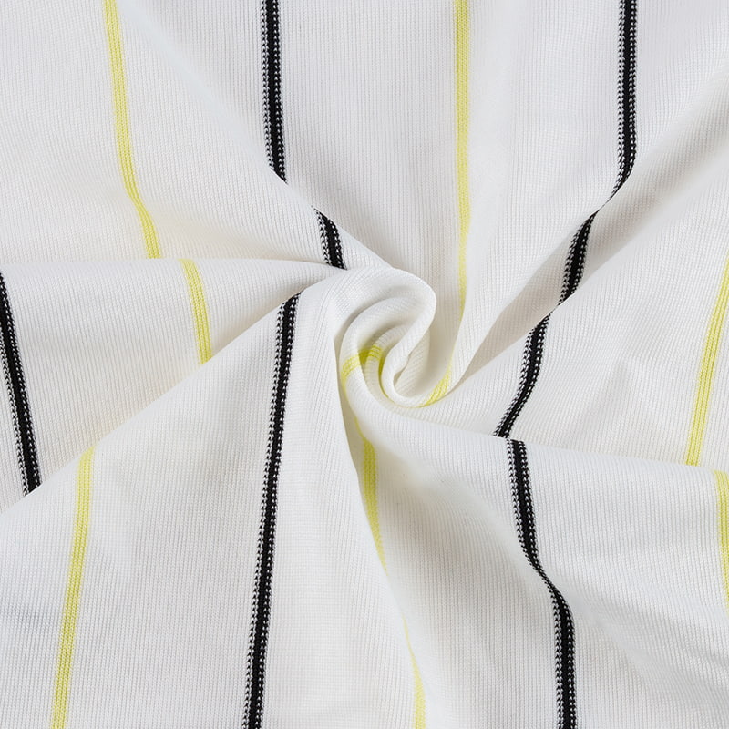 浅绿色条纹经编面料